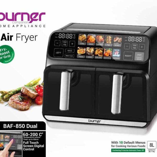 سرخ کن رژیمی دو قلو برنر  (BAF-850Dual)