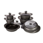اورجینال سرویس قابلمه گرانیتی 12 پارچه امگا(omega)