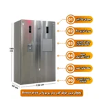 اورجینال یخچال فریزر کلور مدل روسو پلاس سری 60 [یخساز اتوماتیک]