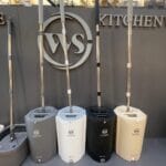 تی زمین شوی WS550 گرد سطل دار با ۳ عدد پد میکروفایبر