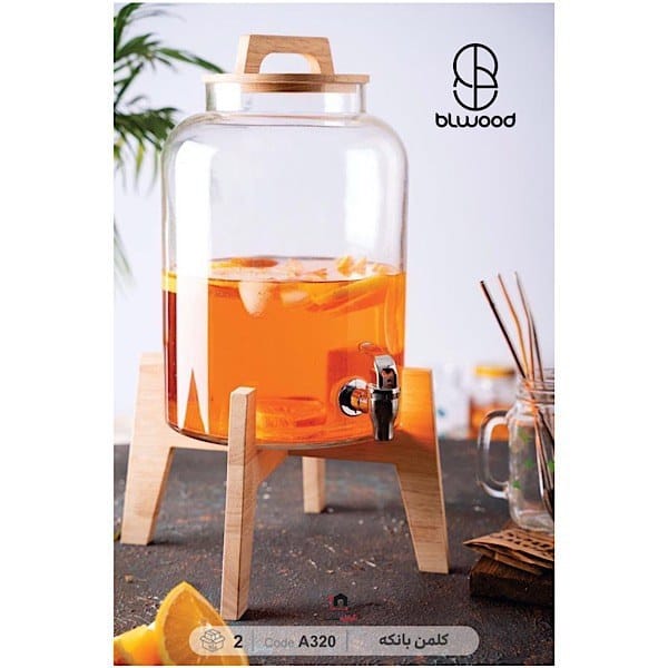 کلمن بانکه شیشه ای بلوود مدل BLWOOD -A320