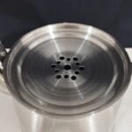 کتری لوله دار قیطاسی 3.5 لیتری مدل 40207 کف چدن دسته چوب مات