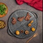 تابه گریل نالینو مدل Daniele سایز ۳۴ چدن دو طرفه